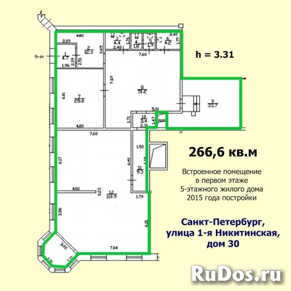 Универсальное нежилое помещение на 1-й Никитинской улице сдается в аренду изображение 5