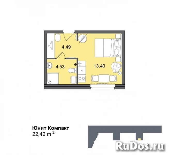 Продам 1 комнатную квартиру 22 м2 фото