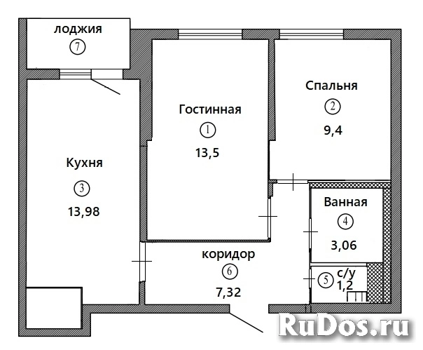 Продам 2 комнатную квартиру 47 м2 изображение 3