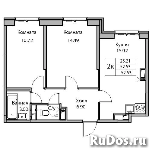 Продам 2 комнатную квартиру 51 м2 фотка