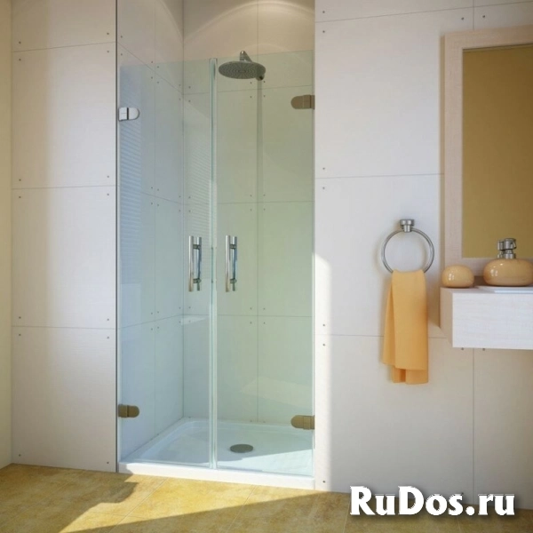 Душевая дверь в нишу GuteWetter Lux Door GK-002 95 см стекло бесцветное, фурнитура хром фото