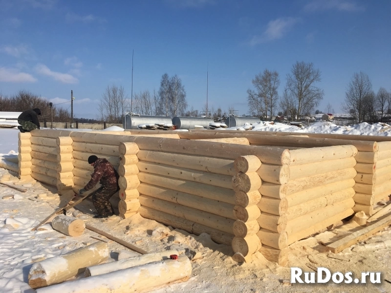 Производство и строительство домов, бань из бревна изображение 3