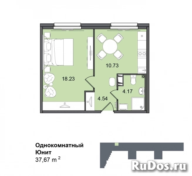 Продам 1 комнатную квартиру 37 м2 фото