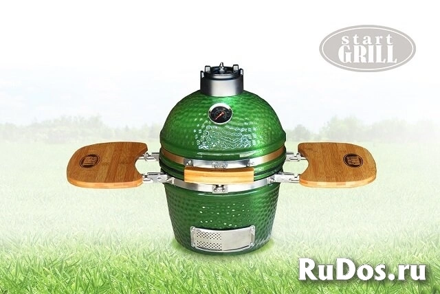 Керамический гриль Start Grill 31 см (зеленый) фото