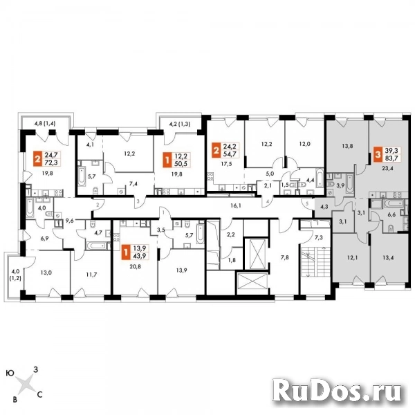 Продам 3 комнатную квартиру 84.3 м2 изображение 4