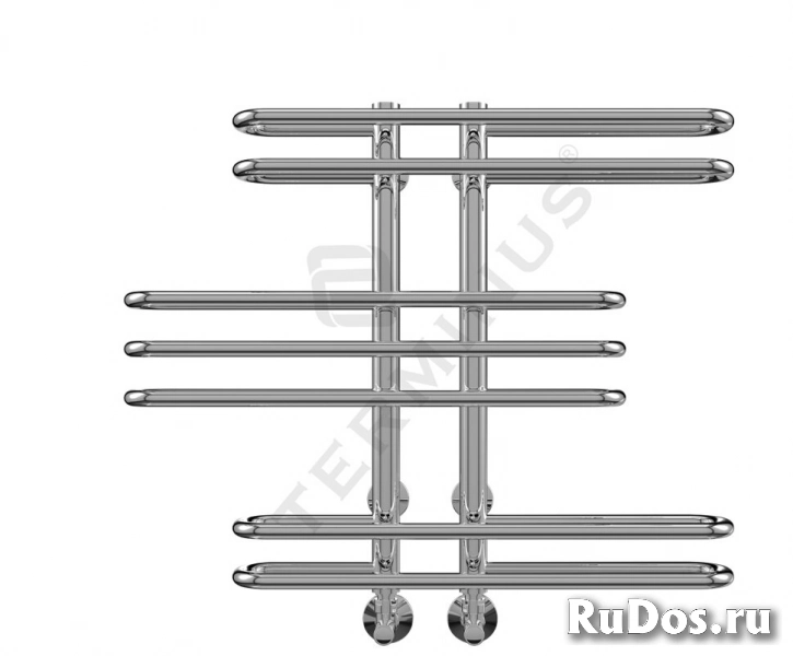 Полотенцесушитель водяной Terminus Диана П7 908х560 (хром глянец, нижнее подключение) (140x908x560) фото