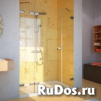 Дверь в душевую нишу GuteWetter TREND DOOR GK-863 140х200 см, петли CH 27, ручка CH 113 стекло бесцветное стенка 8 мм, дверка 8 мм фото