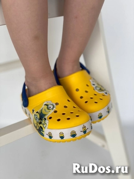 Crocs новые кроксы миньоны С7-С13 изображение 5