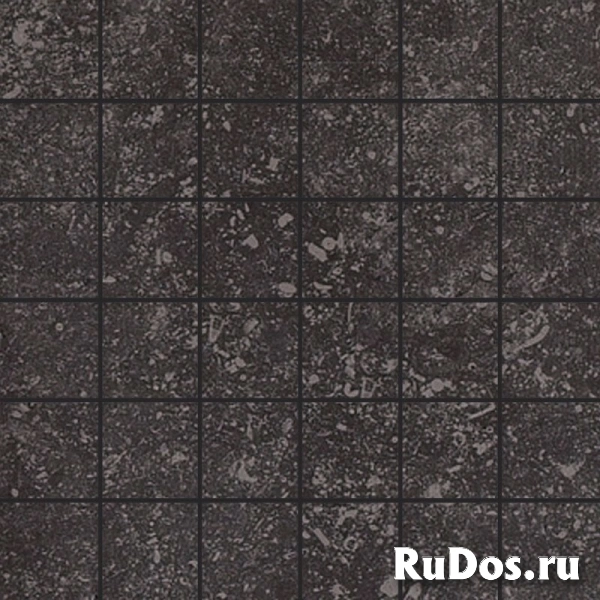 Базовая плитка Rex PIETRA DEL NORD NERO SOFT MOSAICO 5X5 (736266) 30x30 Неглазурованный керамогранит (30x30 см.) фото