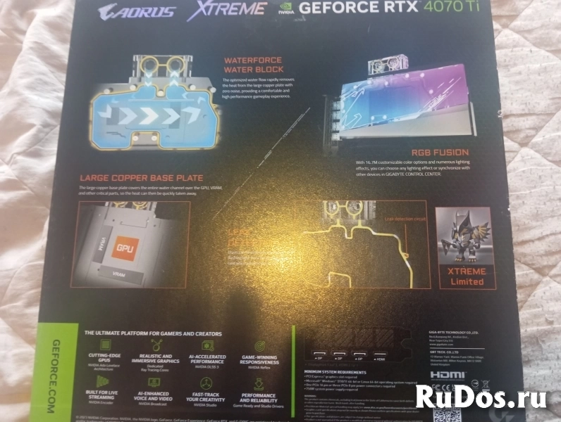 Видеокарта RTX 4070 Ti для водяной системы охлаждения фотка