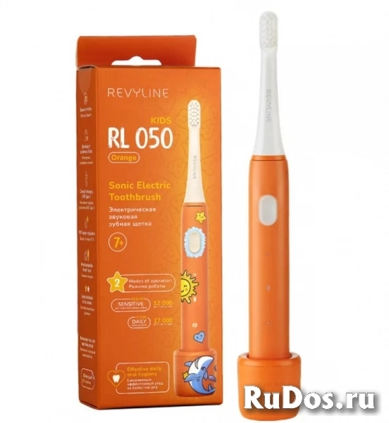 Детская щетка Revyline RL 050 Kids, оранжевая фото