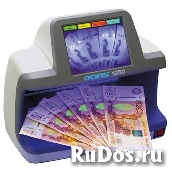 Детектор банкнот DORS 1250 Standart, универсальный, просмотровый, УФ, ИК, сенсорный экран фото