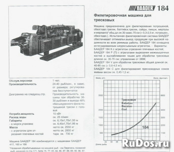 Филетировочная машина Baader 184 изображение 6