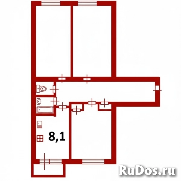 Продам 3 комнатную квартиру 62 м2 в Санкт-Петербурге Продам 3 комнатную квартиру 62 м2 изображение 3