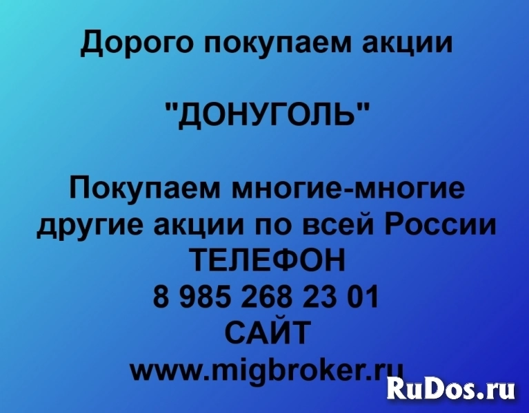 Покупка акций «ДОНУГОЛЬ» фото