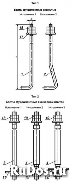 Болты фундаментные анкерные  ГОСТ 24379.1-80 (24379.1-2012) фотка