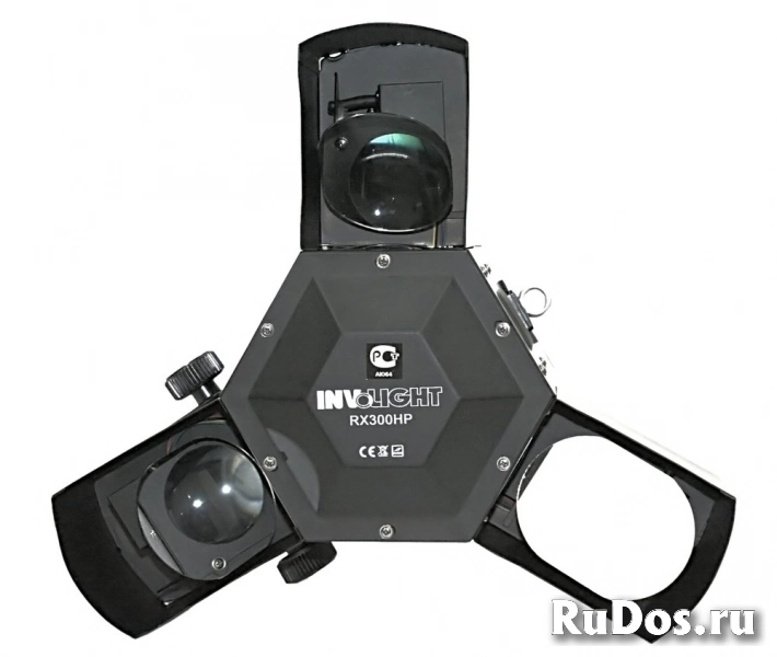 Involight RX300HP LED сканирующий светильник, RGBW, 3 матрицы 3 Вт, DMX 14-25кан., зв.акт, авто. фото