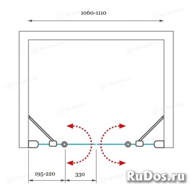 Душевая дверь Roth Tower Line TDN2 110х200 фото