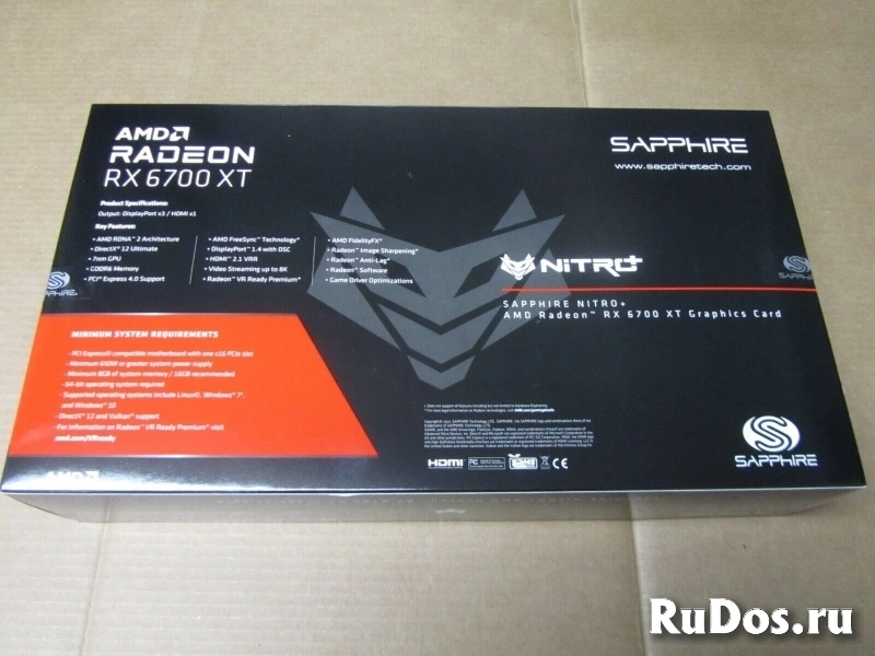 SAPPHIRE Nitro+ AMD Radeon RX 6700 XT 12 ГБ GDDR6 изображение 5