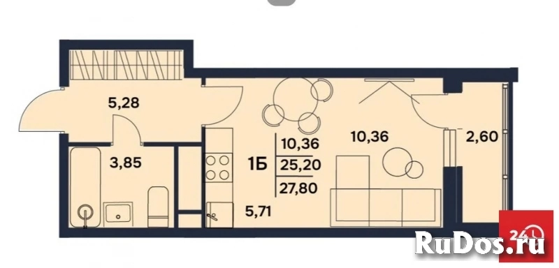 Продам 1 комнатную квартиру 28 м2 фотка