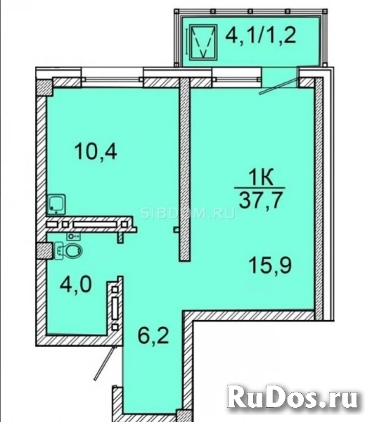 1-к. квартира, 37,3 м², 15/24 эт. изображение 5