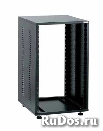 Мебель для студий EuroMet EU/R-30LX 05373 3 части Рэковый шкаф, 30U, глубина 640мм, сталь черного цвета. фото