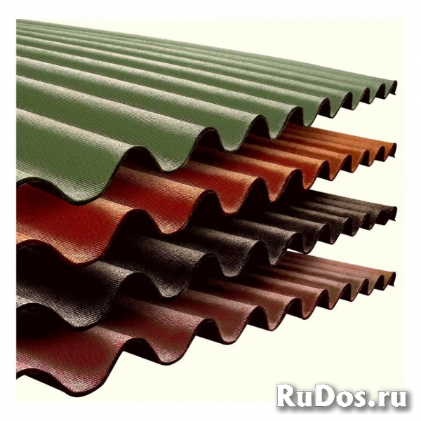 Асбестоцементный плоский шифер, волновой шифер,  АЦЭИД изображение 4