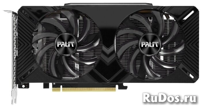 Видеокарта Palit GeForce GTX 1660 1530MHz PCI-E 3.0 6144MB 8000MHz 192 bit DVI HDMI HDCP Dual OC фото