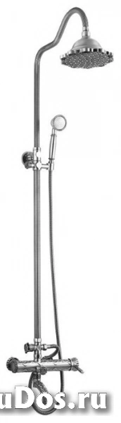 Душевая стойка ZorG Antic A 103DS-SL серебро фото
