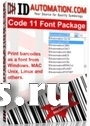 IDAutomation Code 39 Fonts Single Developer License Арт. фото