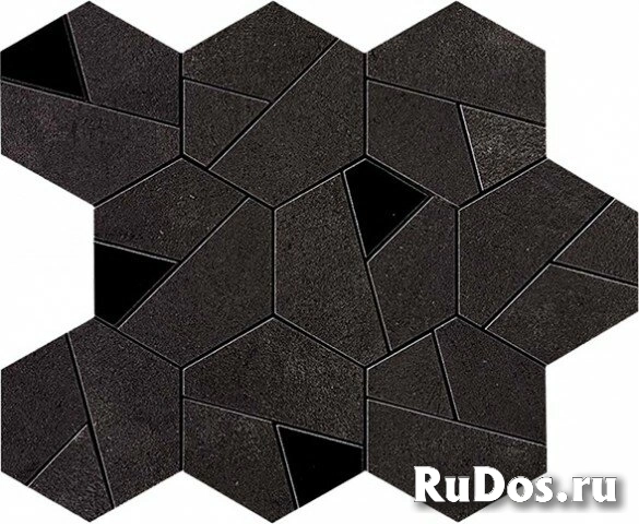 Boost Tarmac Mosaico Hex Black (AN7B) 25x28.5 фото