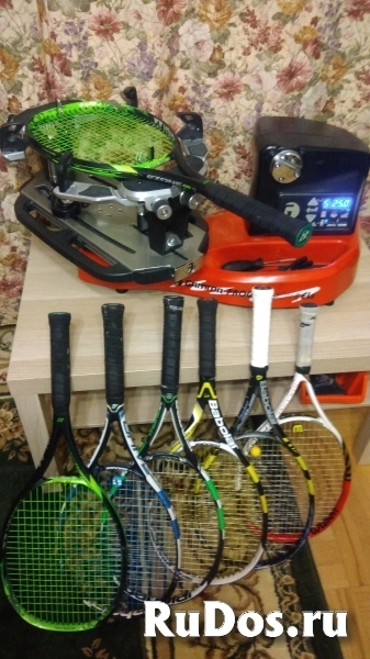 Натяжка струн на теннисные ракетки фото