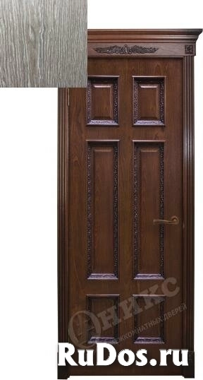 Дверь межкомнатная Оникс Гранд со штапиком Флора глухая Цвет quot;Акацияquot; фото