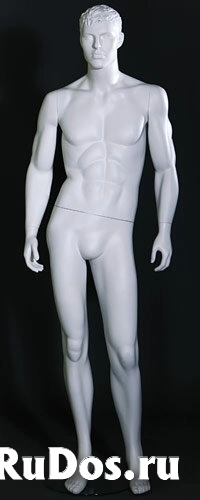 Манекен мужской белый скульптурный MW-72 фото