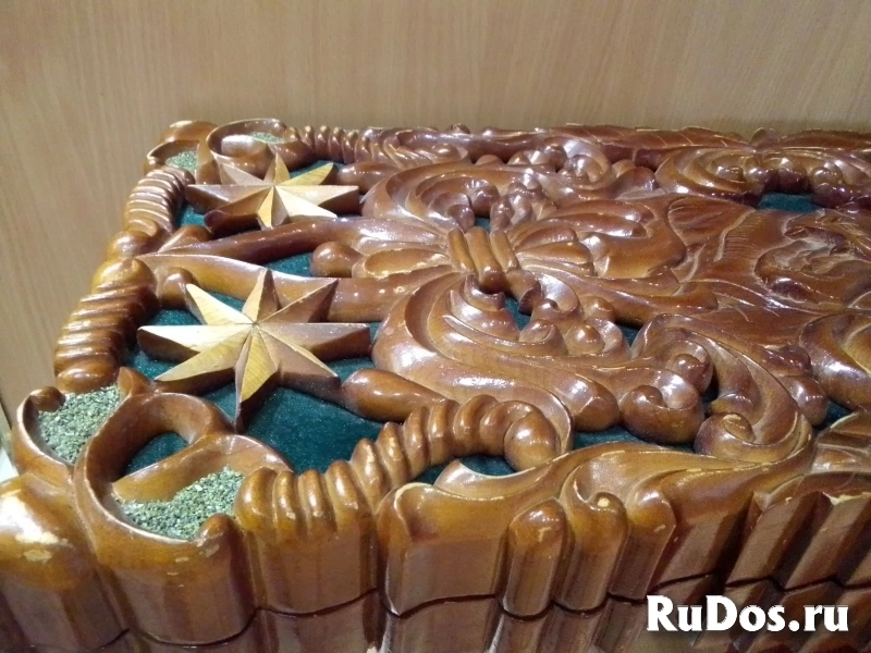 Нарды ручной работы из натурального дерева. изображение 5