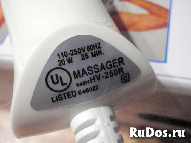 Вибромассажер Hitachi Magic Wand hv-250R massager 110-250V 60Hz изображение 4