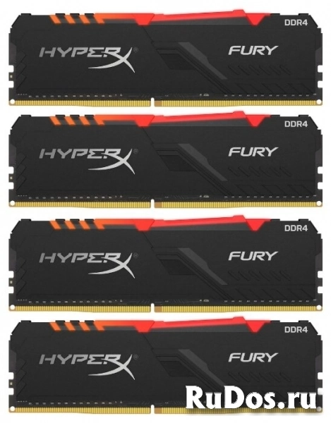 Оперативная память 8 ГБ 4 шт. HyperX Fury RGB HX432C16FB3AK4/32 фото