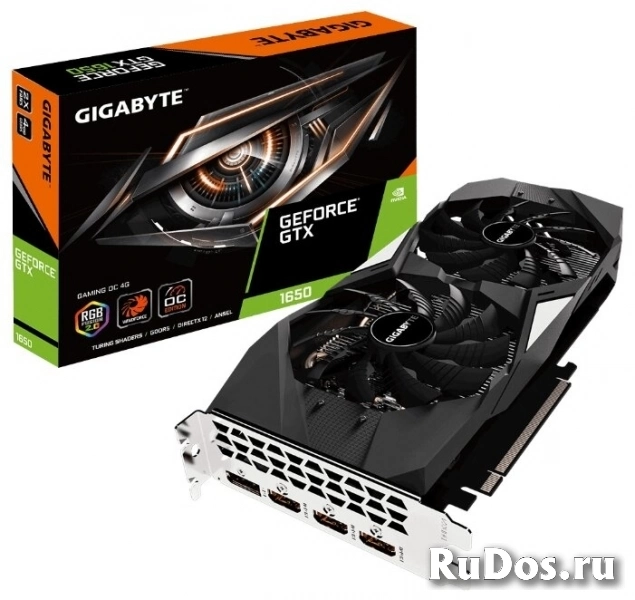 Видеокарта GIGABYTE GeForce GTX 1650 1860MHz PCI-E 3.0 4096MB 8002MHz 128 bit 3xHDMI HDCP GAMING OC (rev. 2.0) фото