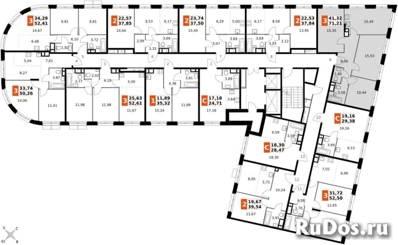 Продам 3 комнатную квартиру 71.21 м2 фотка