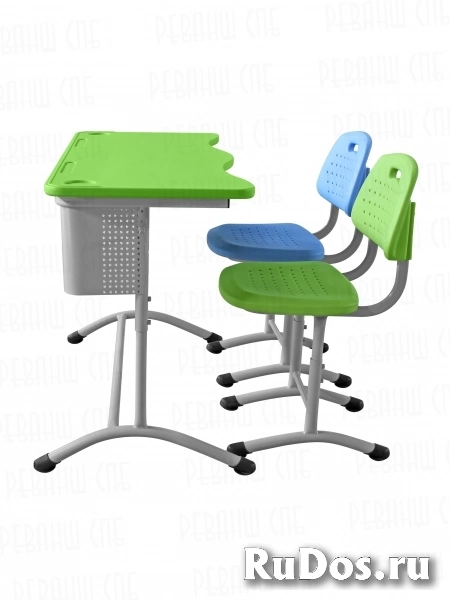 Школьная мебель: парты, стулья изображение 5