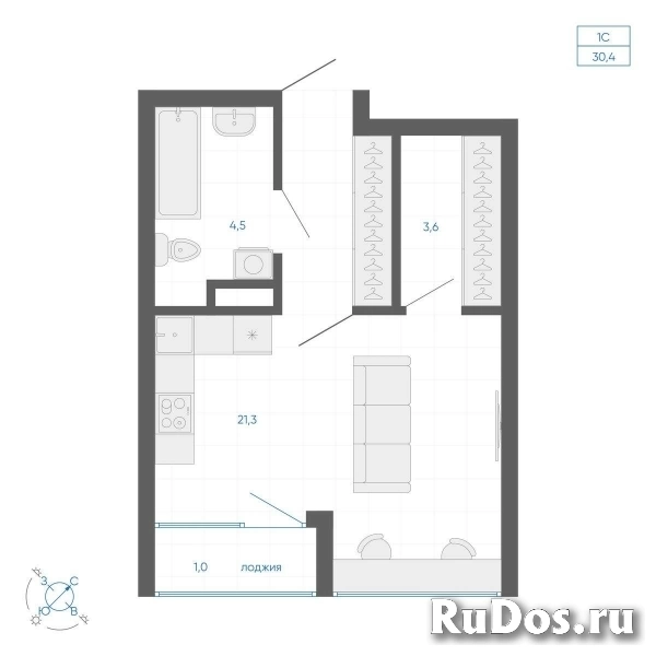 Продам 1 комнатную квартиру 30 м2 фотка