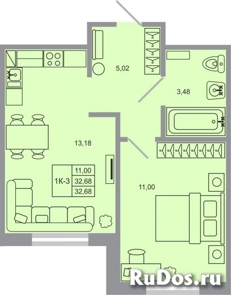 Продам 1 комнатную квартиру 32 м2 фото