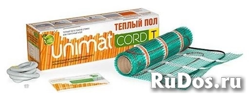 Нагревательный мат Unimat Cord T 200Вт/м2 8м2 1600Вт фото