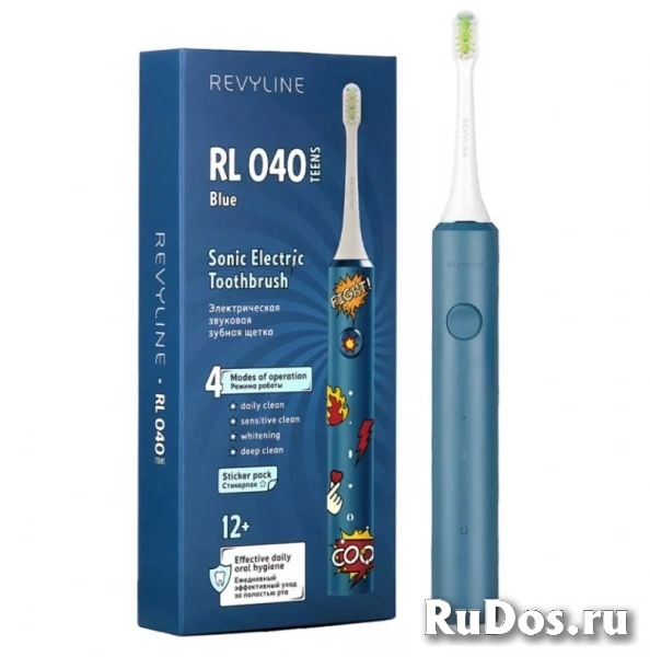 Электрическая щетка Revyline RL 040 Teens, голубой дизайн фото