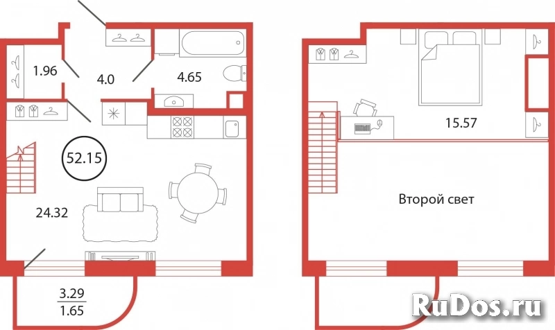 Продам 1 комнатную квартиру 52 м2 фото