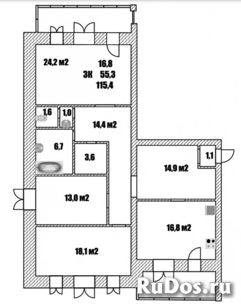 Продам 3 комнатную квартиру 121 м2 фотка