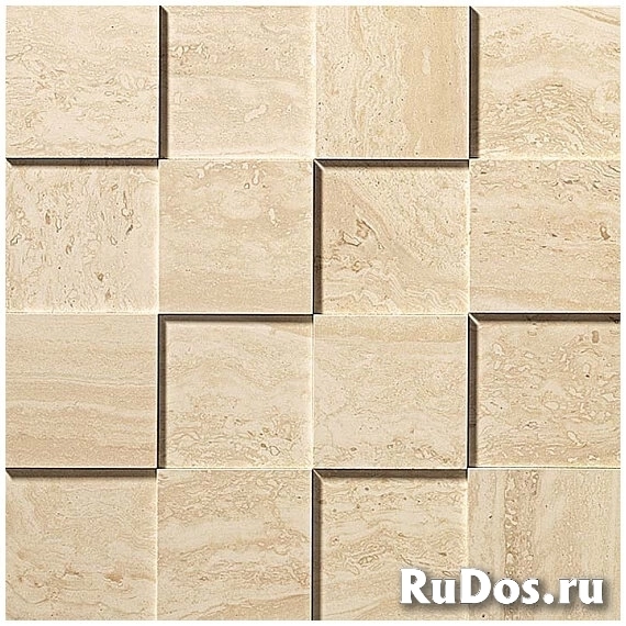 Мозаика Atlas Concorde Marvel Pro Travertino Alabastrino Mosaico 3D Рельефная, для стен 30x30 ADP7, м² фото