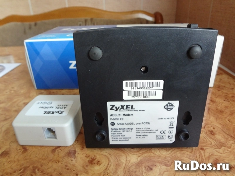 Модем ADSL2+ с портом Ethernet фирмы ZyXEL изображение 4