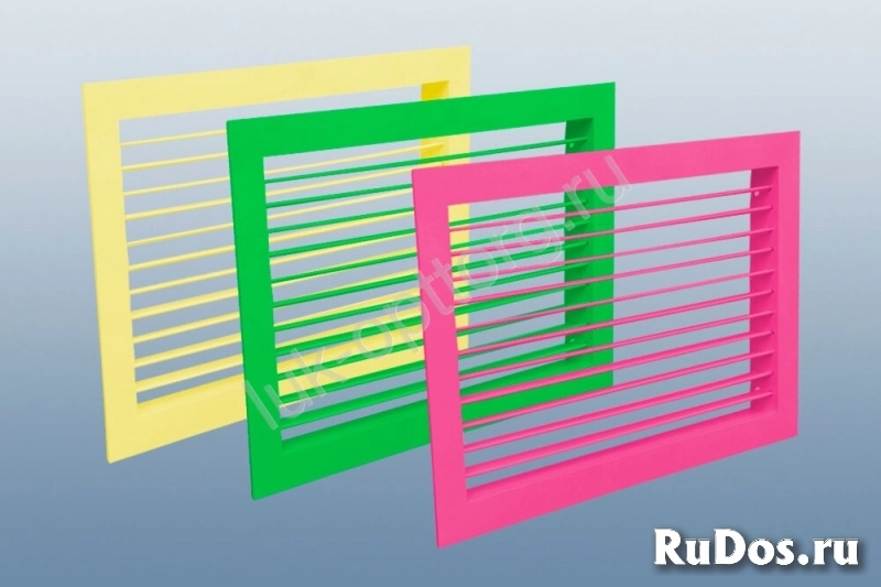 Регулируемая вентиляционная решетка однорядная РАГ (цветная) 1700 * 900 (Ш * В) фото