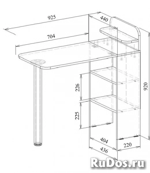 Маникюрный стол с вытяжкой изображение 3